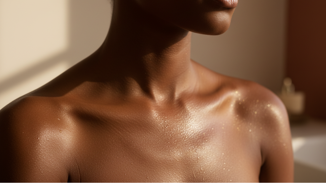close up of brown skinned woman.