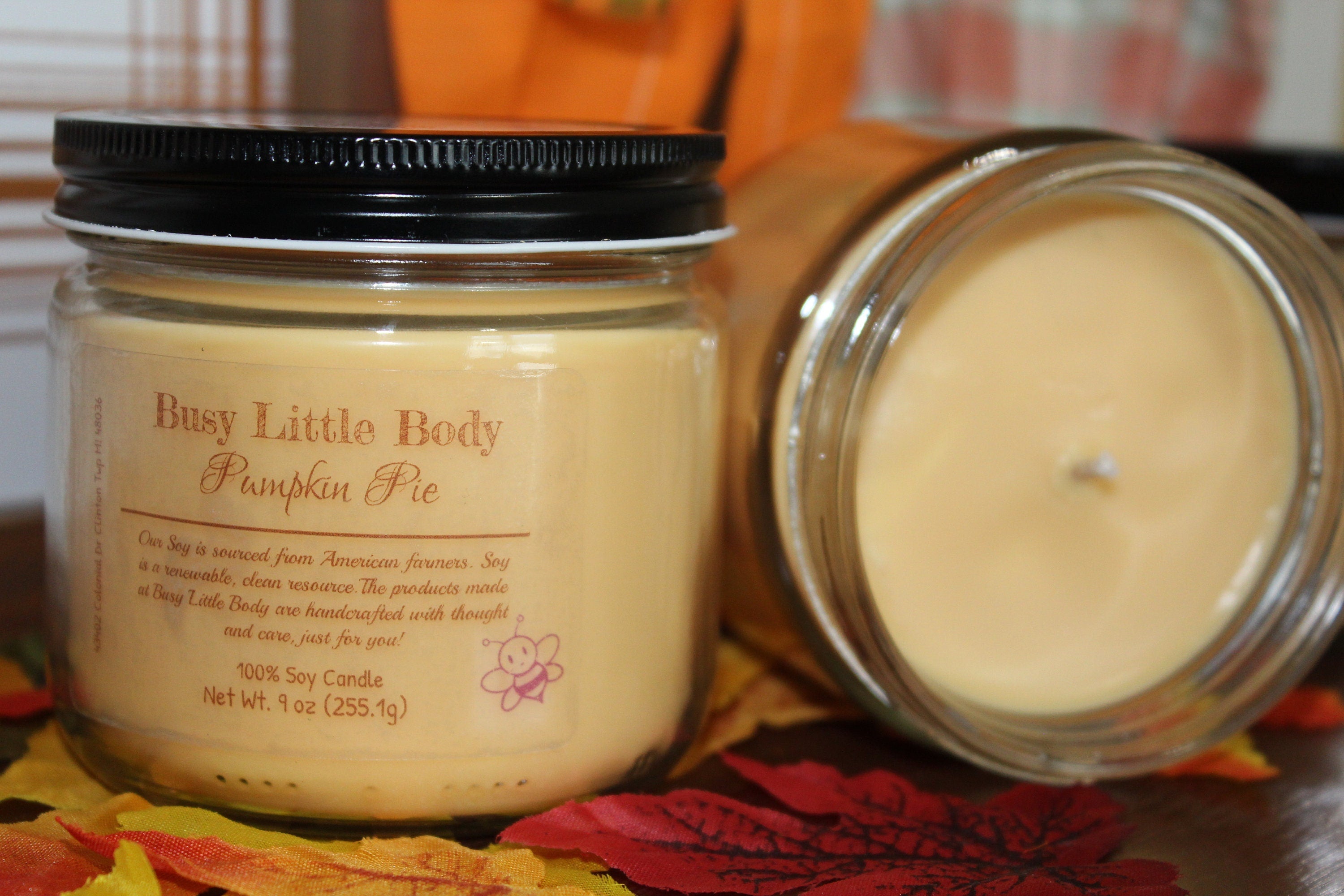 Pumpkin Pie Scented Soy Candle